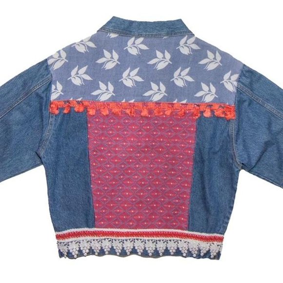 Vintage 90s Western Style Denim Jean Jacket - Picture 4 of 4